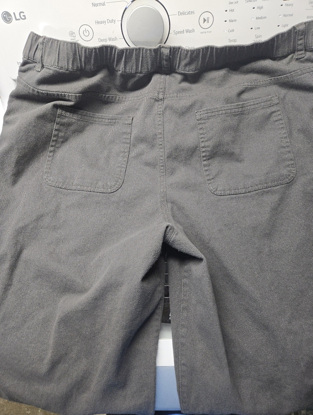 Pact - Wide Leg High-Rise Pants in Oak, 30" inseam. - Picture 2 of 3